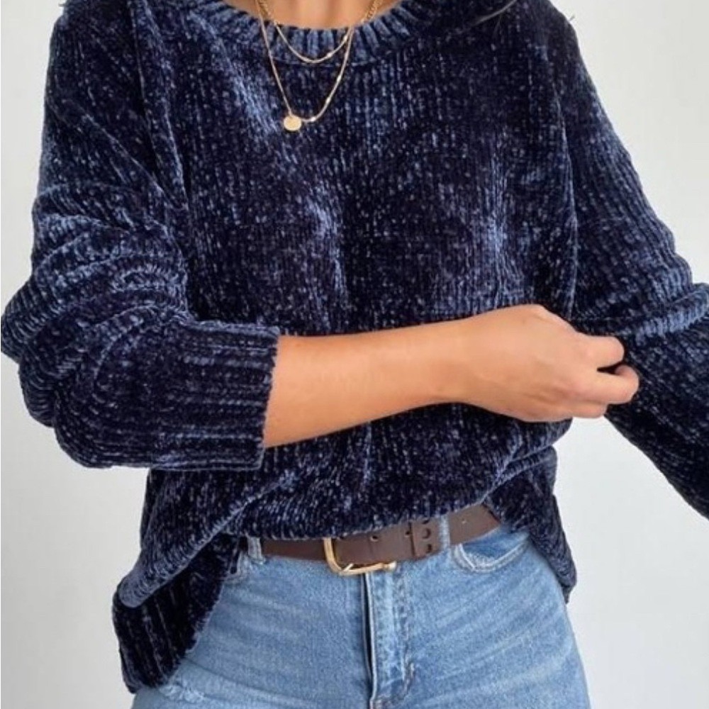 Orvis Midnight Blue Velvet Women's Sweater